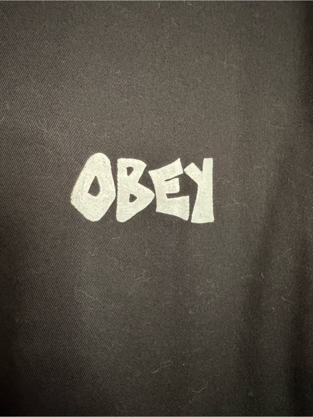 Obey Hell On Earth Men's Black Zip-Up Hooded Jacket (L) - Picture 2 of 5